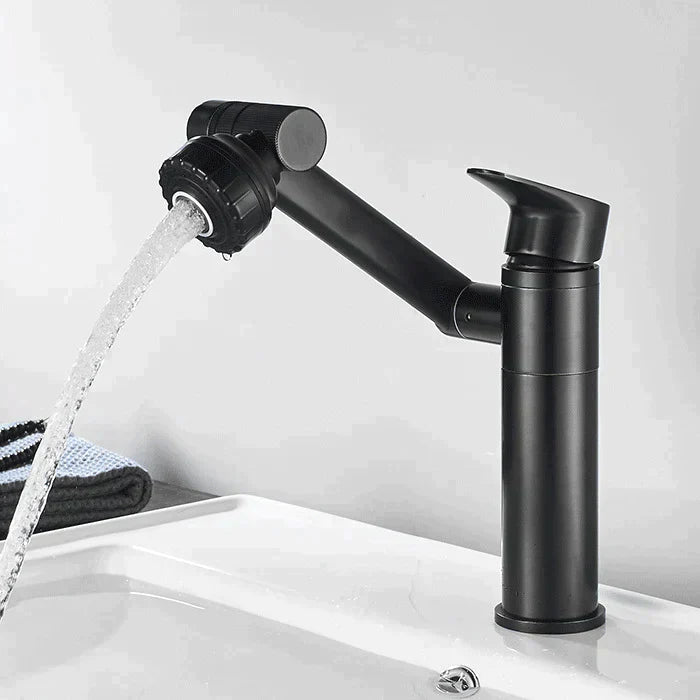 Close-up of the tap's rotation mechanism