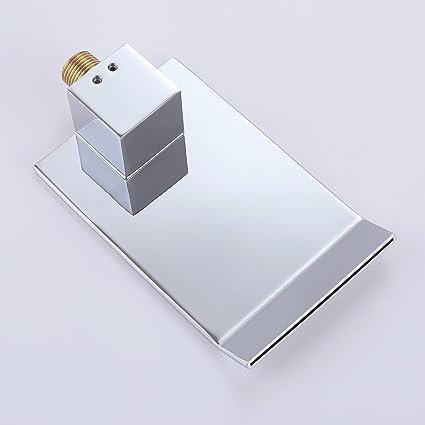 Sleek Chrome Rectangular Waterfall Spout