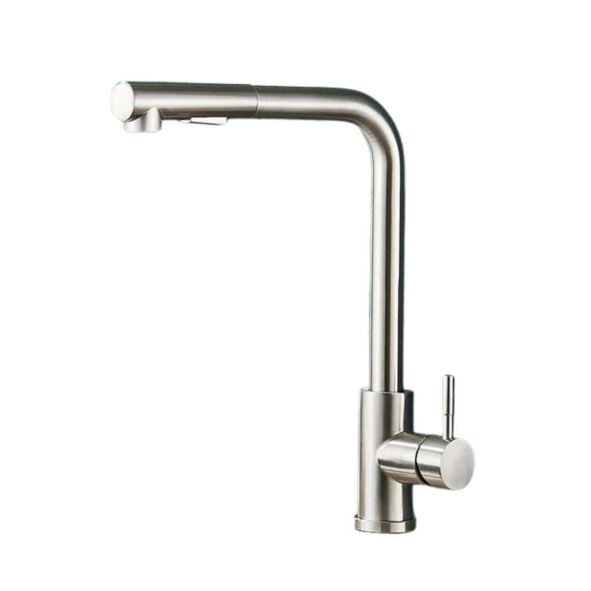 Black tap with flexible spout and dual water modes