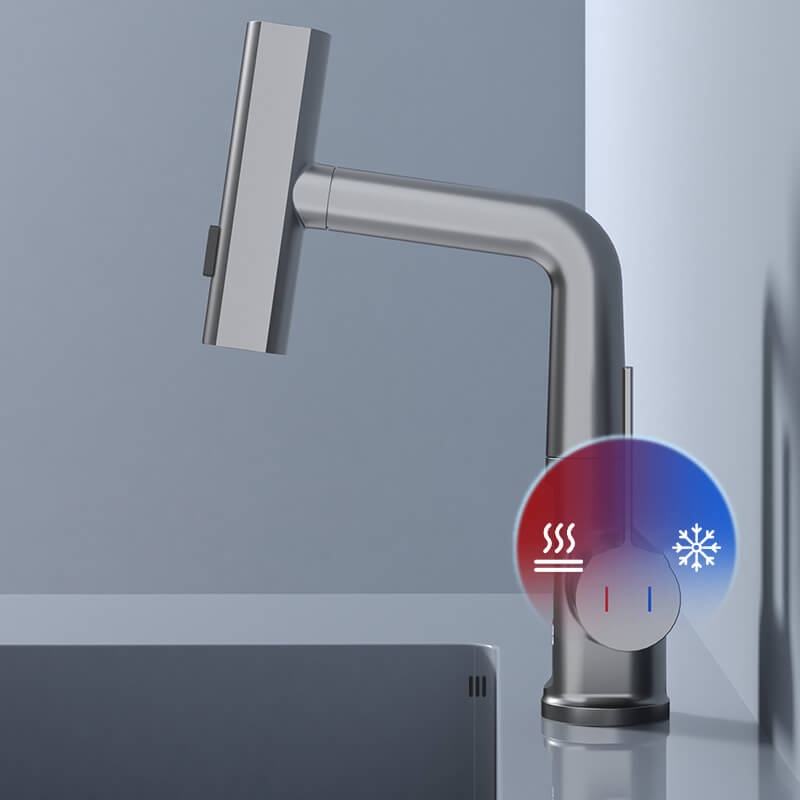 Modern Pull-Down Kitchen Faucet with Digital Display