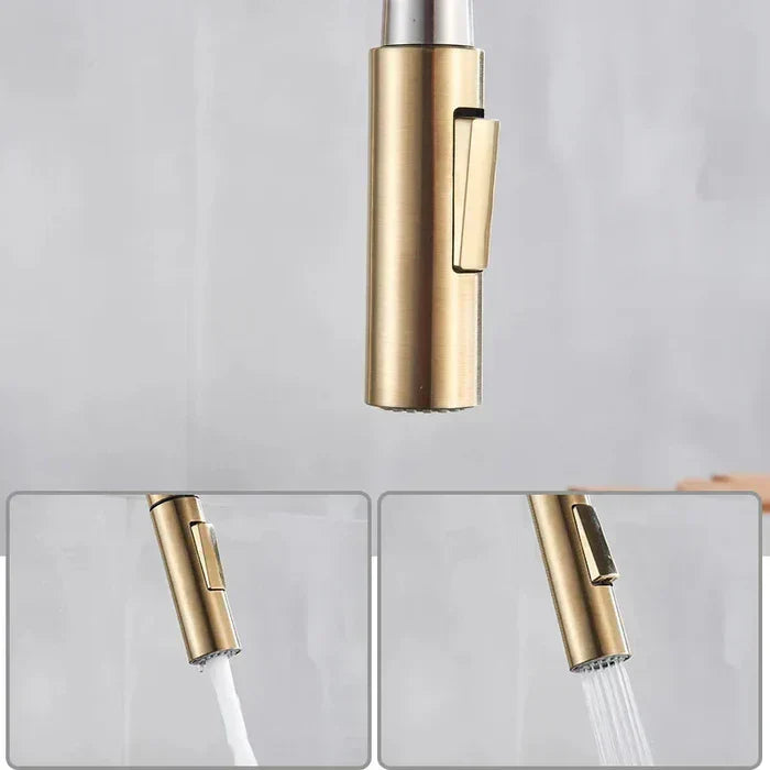 High Arc Chrome Kitchen Faucet with Pull-Down Spray