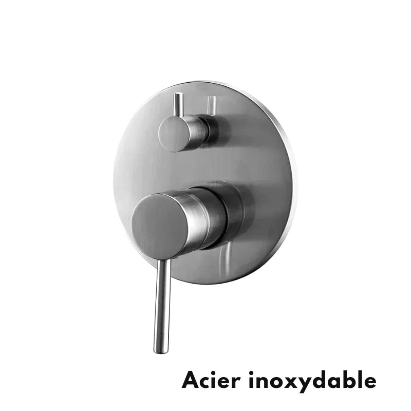 Stainless steel mixer tap, robust and durable