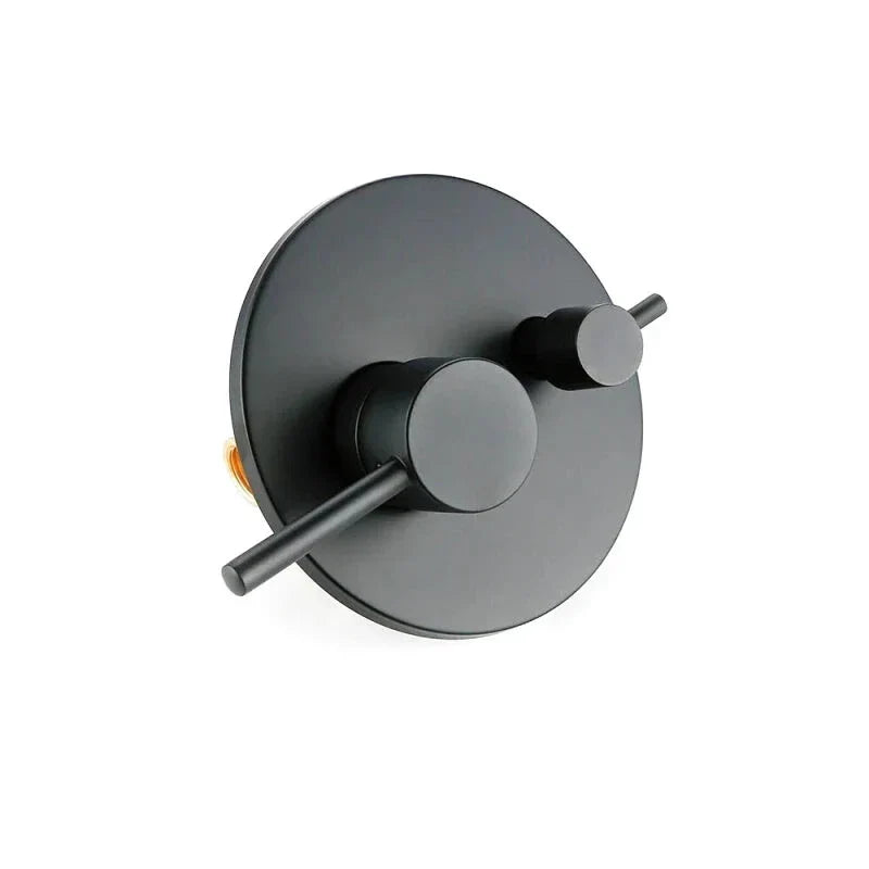 Modern Matte Black Concealed Shower Mixer