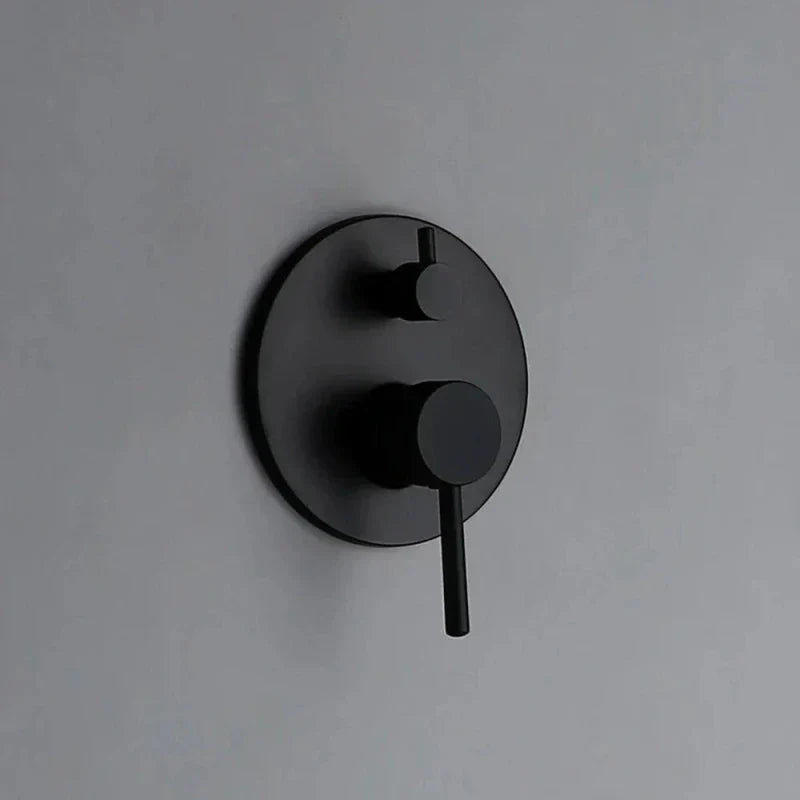 Overview of the wall-mounted mixer tap, without the tap visible