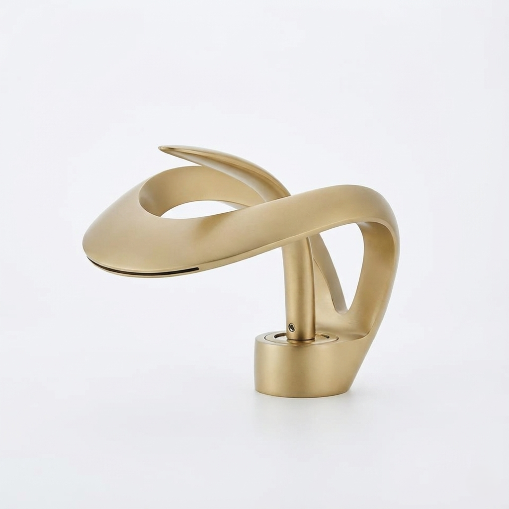 Compact tap suitable for narrow basins