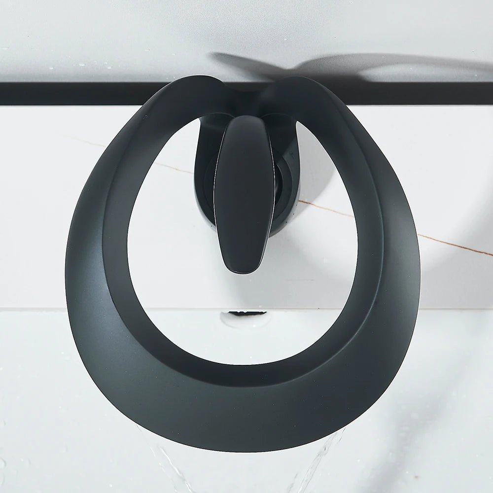 Matte Black Sculptural LED Desk Lamp