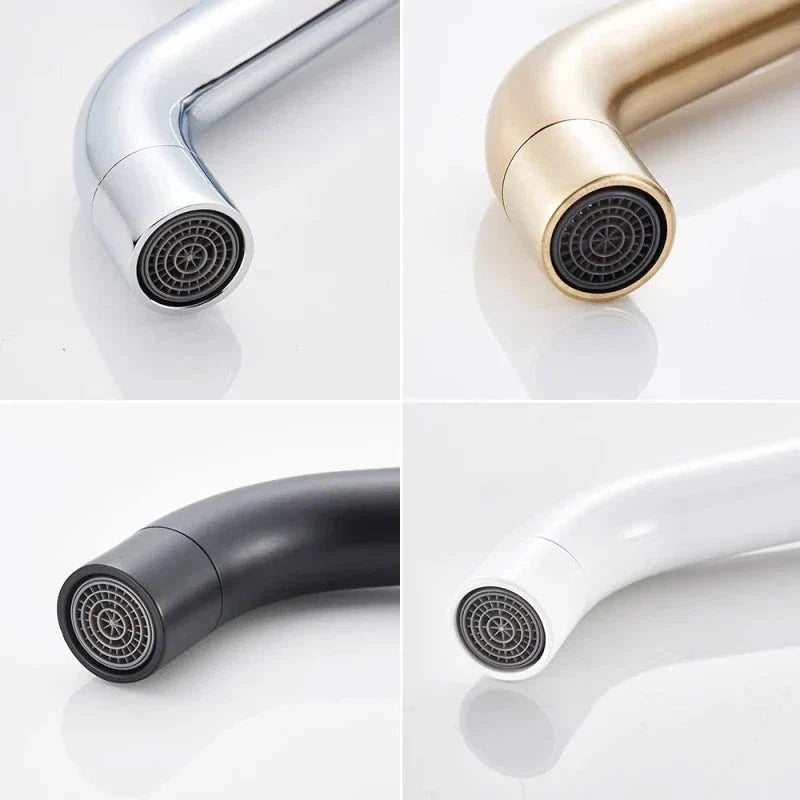 Modern Tall Chrome Single Handle Basin Faucet