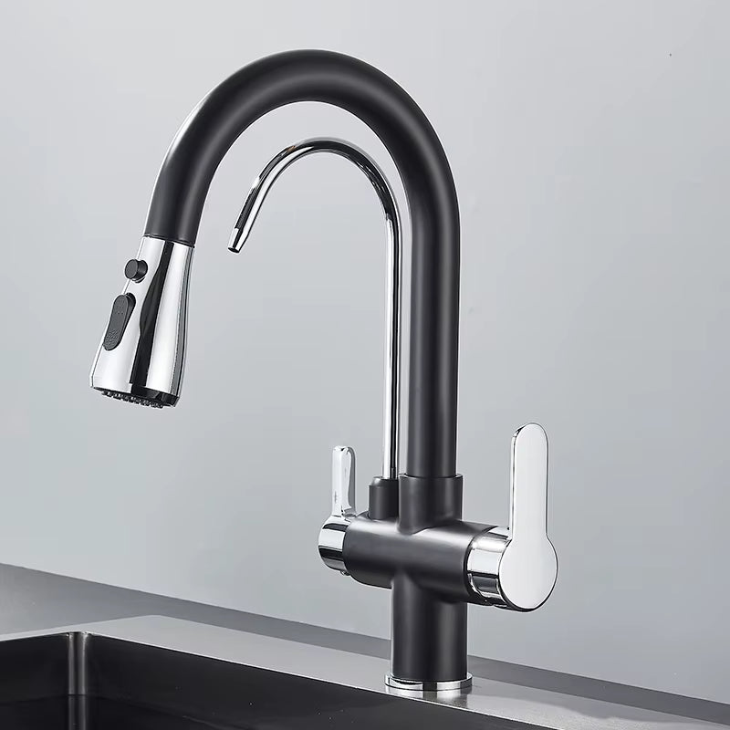 Tap with chrome finish, easy to clean and corrosion resistant