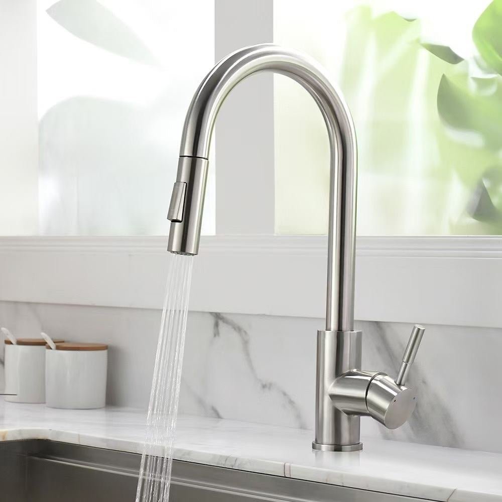 Easy installation of the single-hole sink faucet with accessories