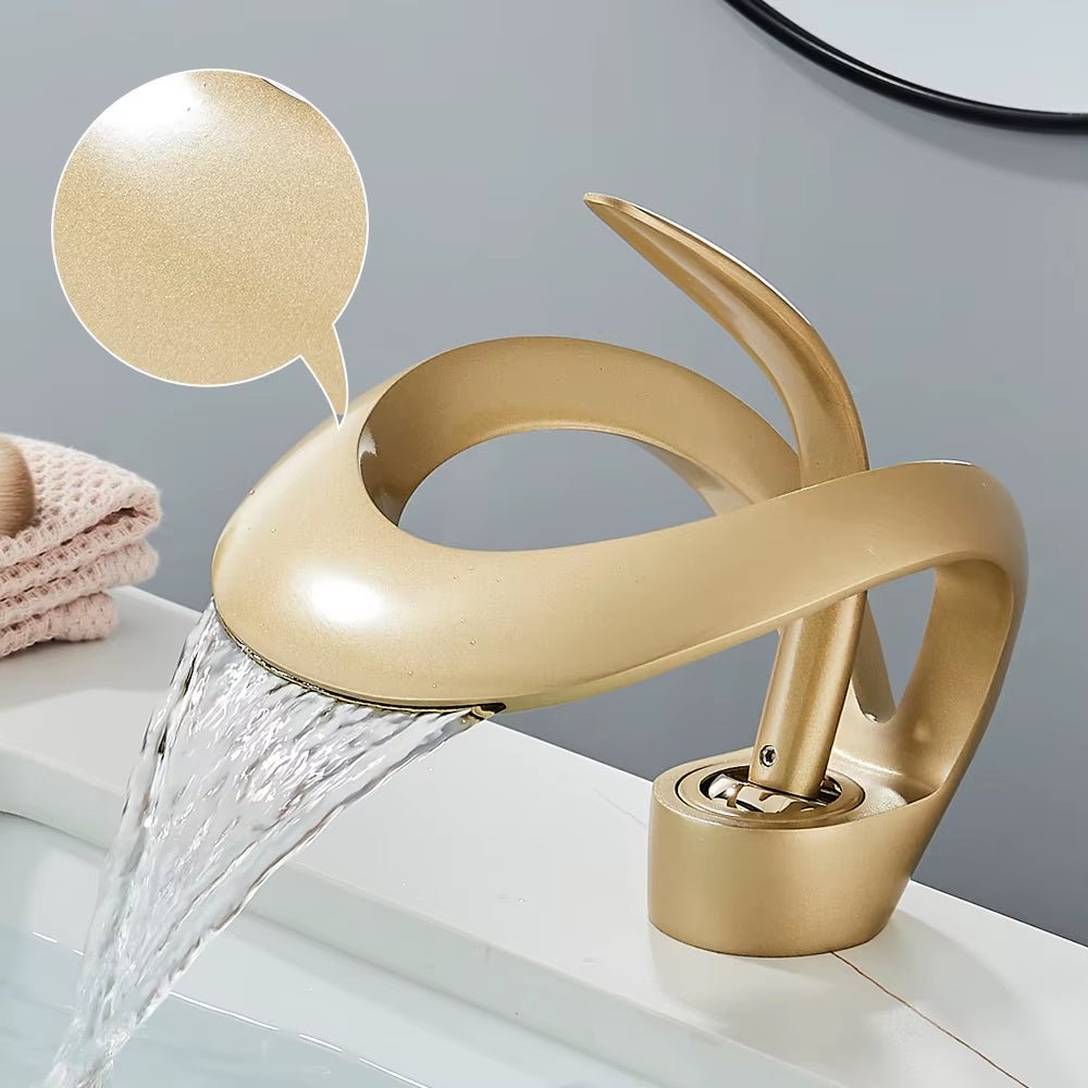 Bathroom faucet with a sleek and elegant design