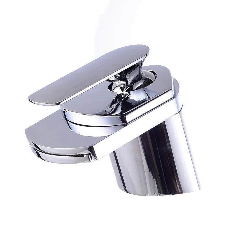 Waterfall faucet with durable ceramic cartridge