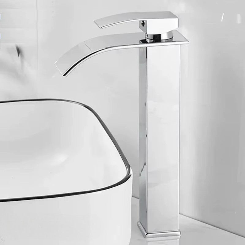 Easy installation of the waterfall faucet on the sink