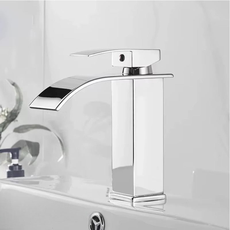 Stainless steel faucet with single control