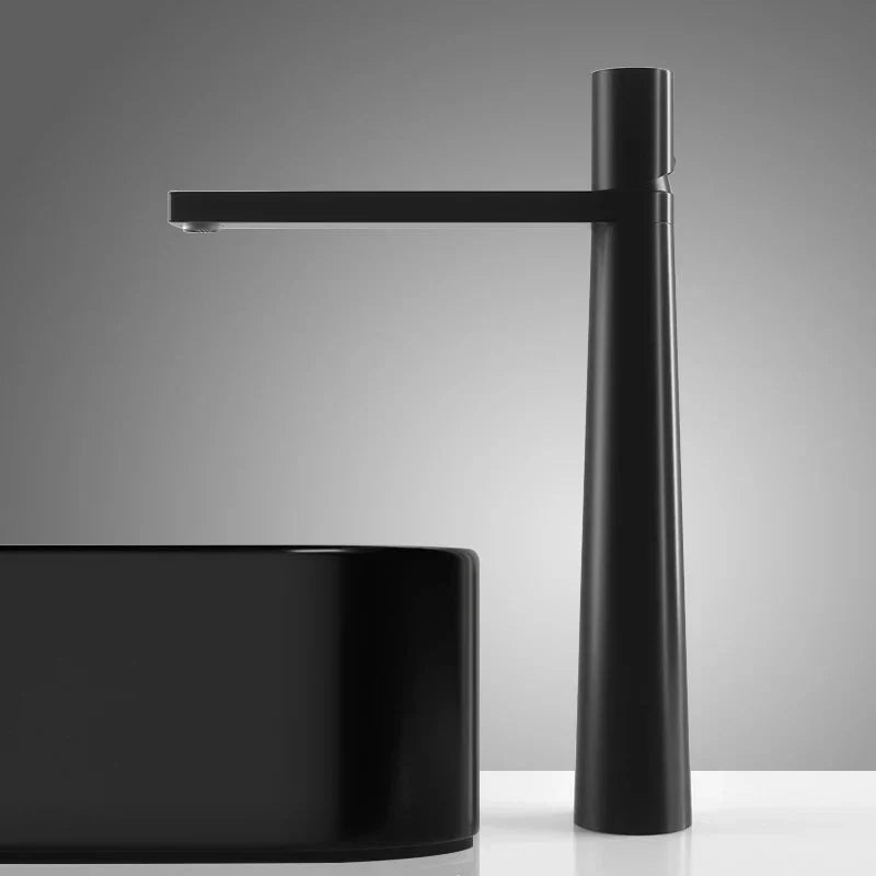 Bathroom mixer tap, single handle for hot and cold water
