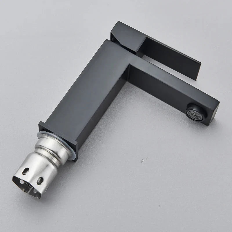 Modern Matte Black Tall Vessel Sink Faucet