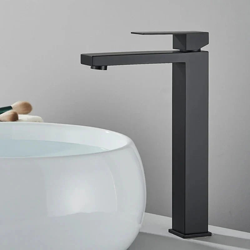Elegant stainless steel mixer tap, easy to clean and durable