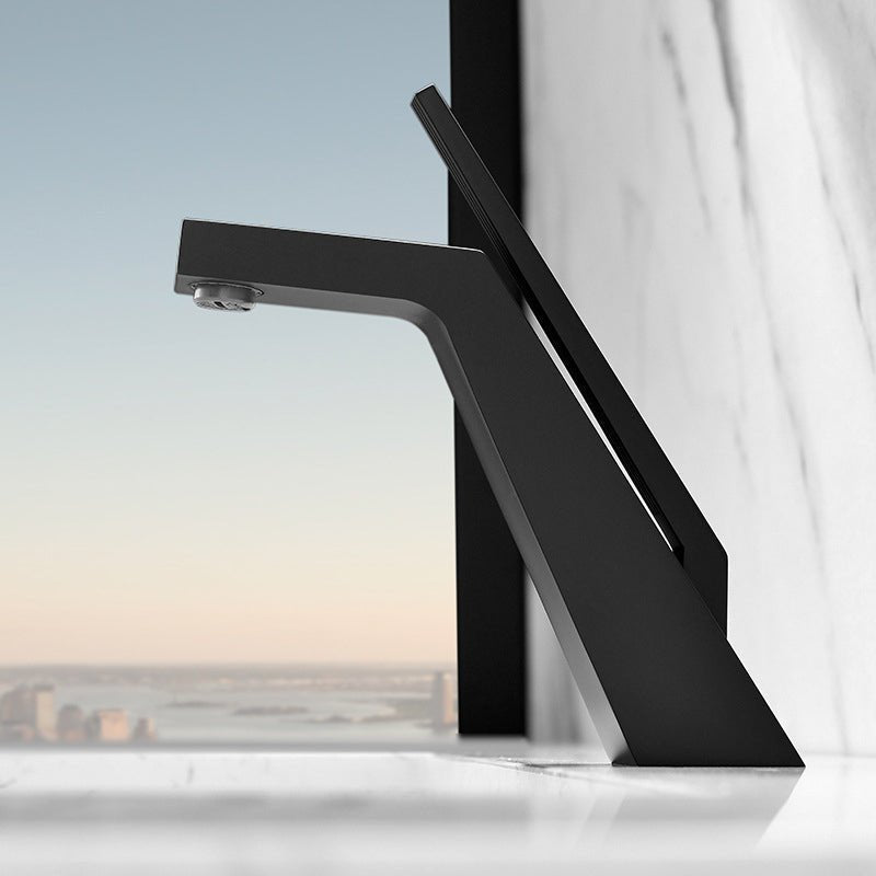 Modern brass deck-mounted faucet