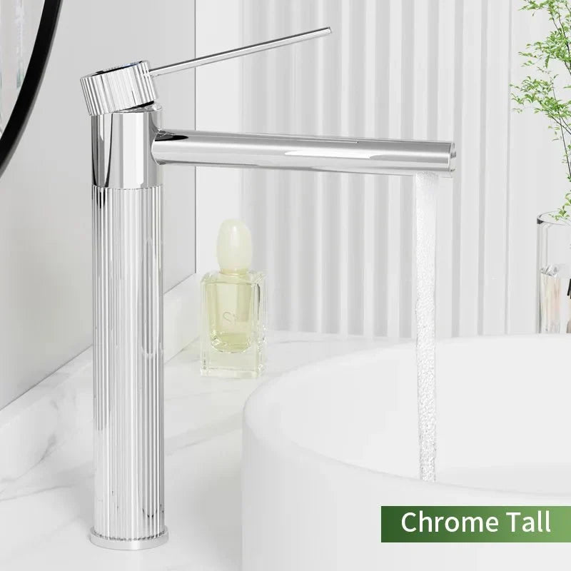 Close-up view of a corrosion-resistant mixer tap with a glossy finish