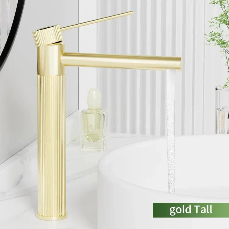 Stainless steel tap, bridge mount, single hole
