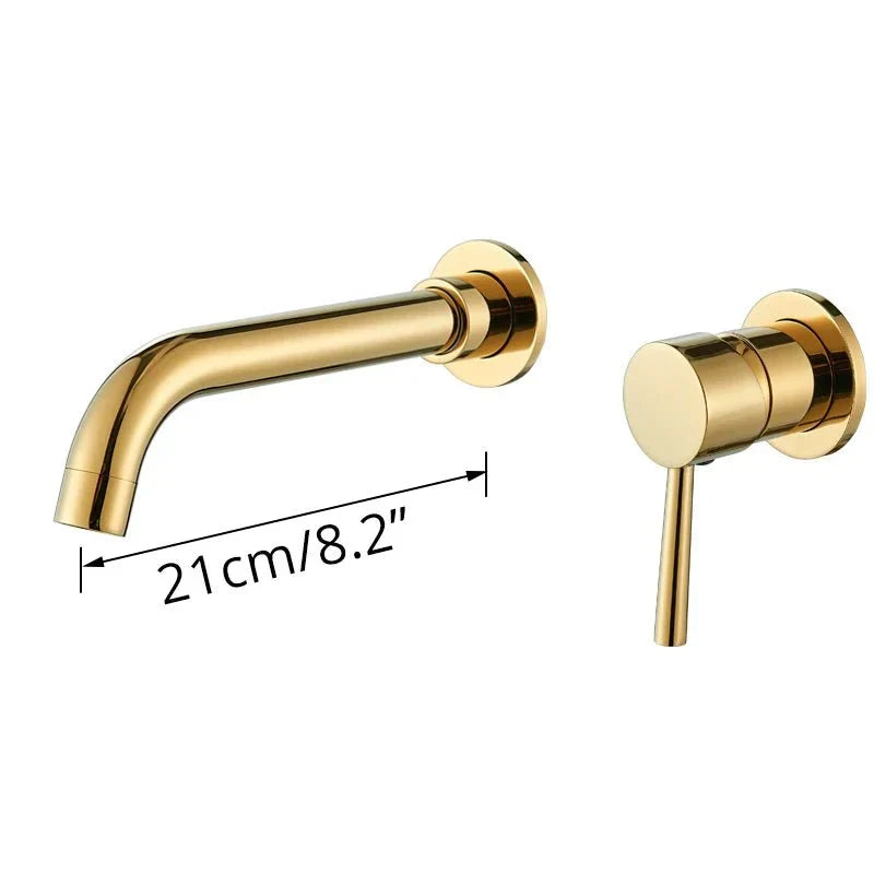 Detail of the mixer tap's single handle, durable finish