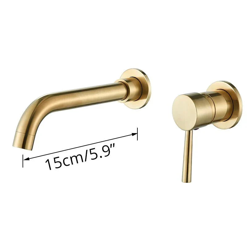 Wall-mounted tap with ceramic cartridge, concealed installation