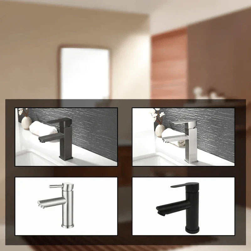 Modern Brushed Nickel Single-Lever Bathroom Faucet