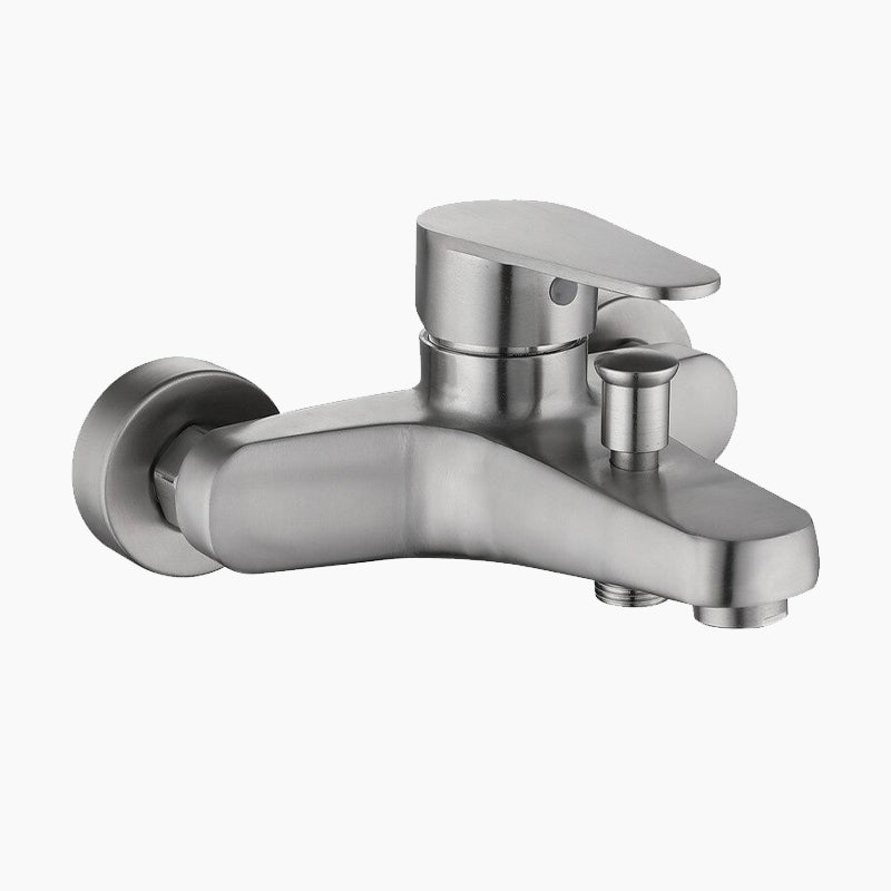 Brushed Stainless Steel Single Lever Bath Faucet