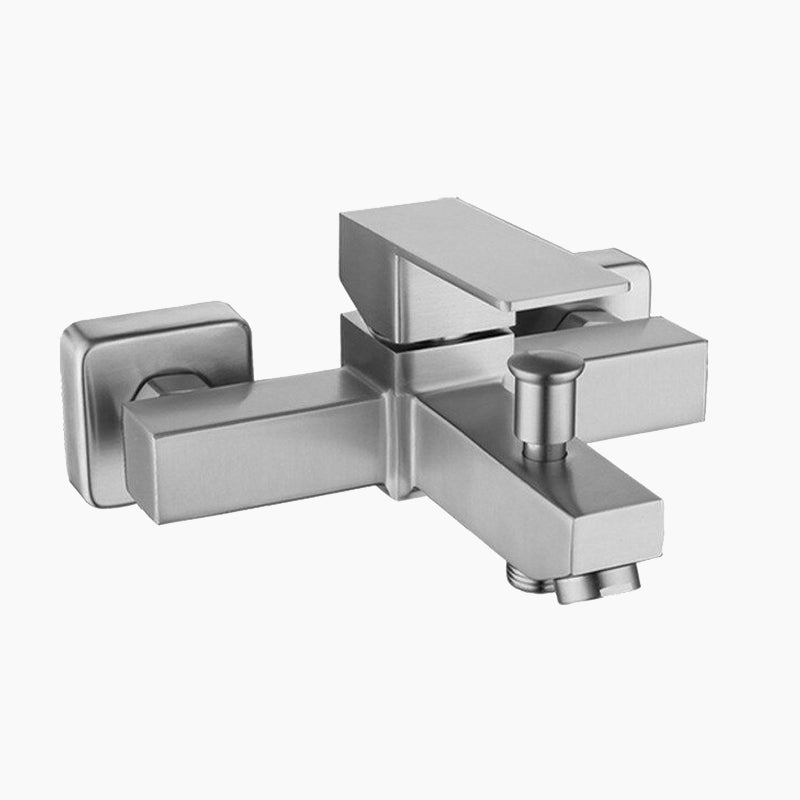 Modern Square Brushed Bathtub Faucet