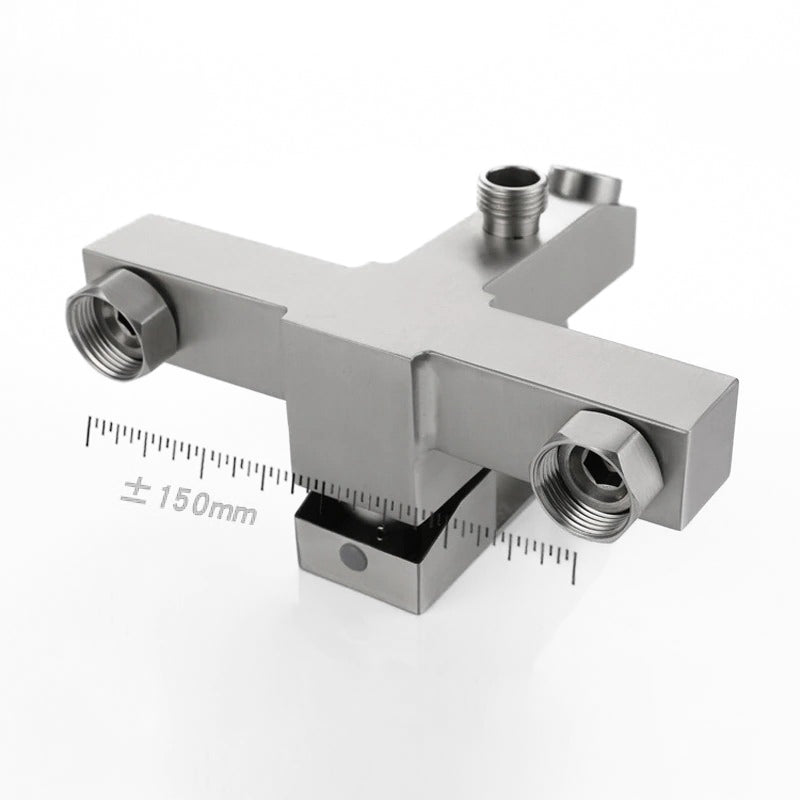 Modern Square Brushed Bathtub Faucet