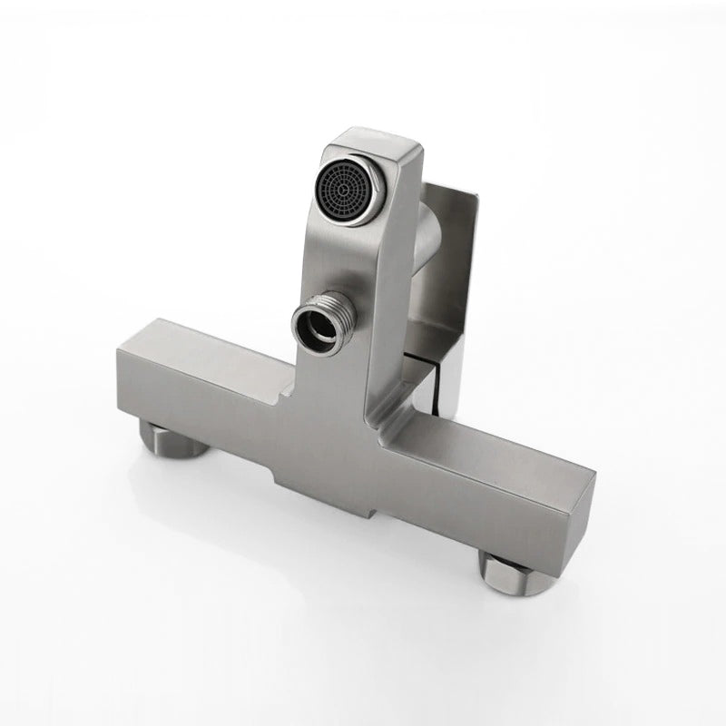 Modern Square Brushed Bathtub Faucet