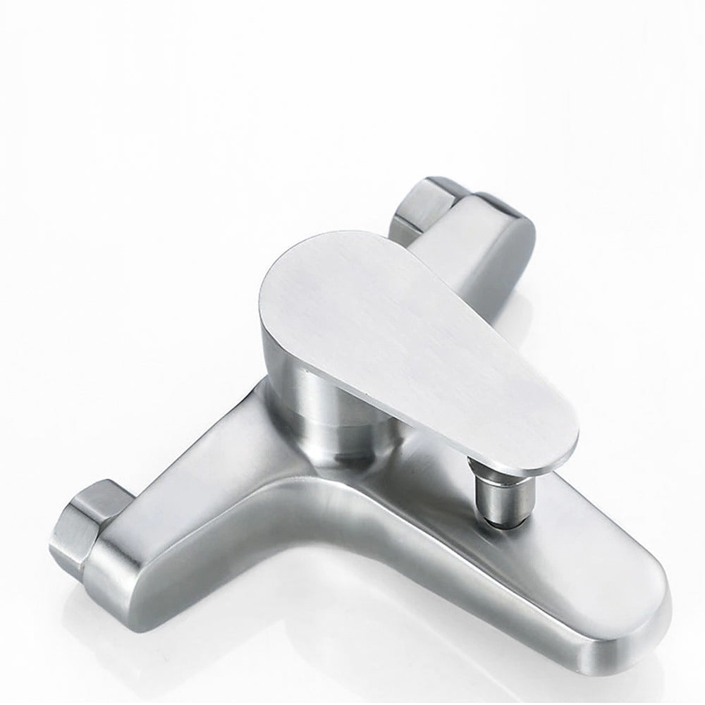 Brushed Stainless Steel Single Lever Bath Faucet