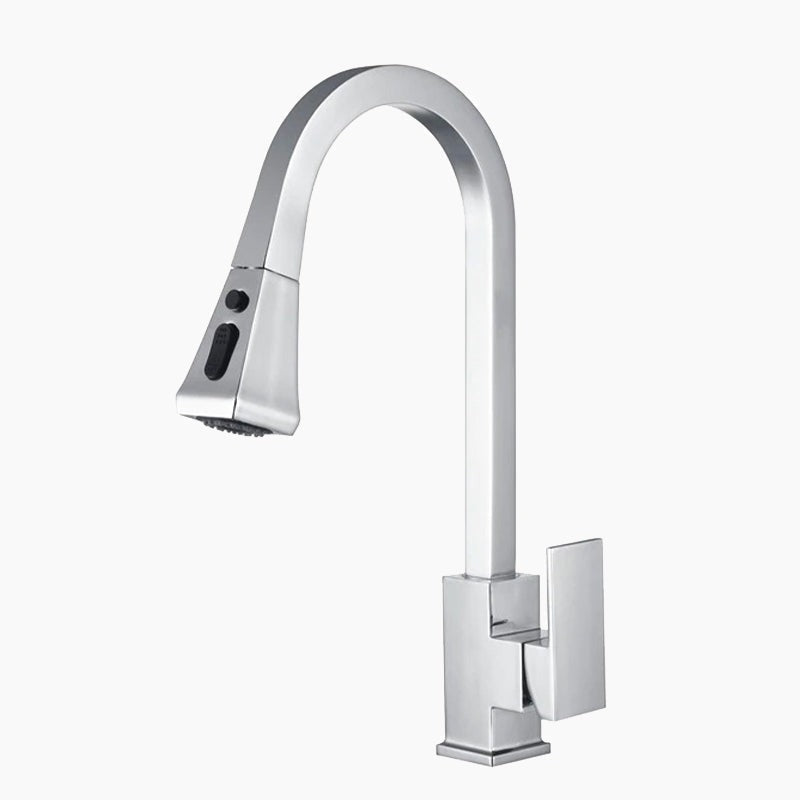 High-Arc Brushed Nickel Pull-Down Kitchen Faucet