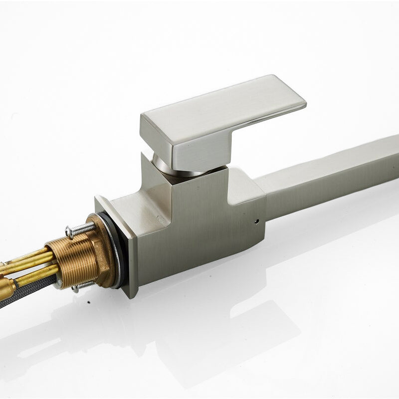 High-Arc Brushed Nickel Pull-Down Kitchen Faucet
