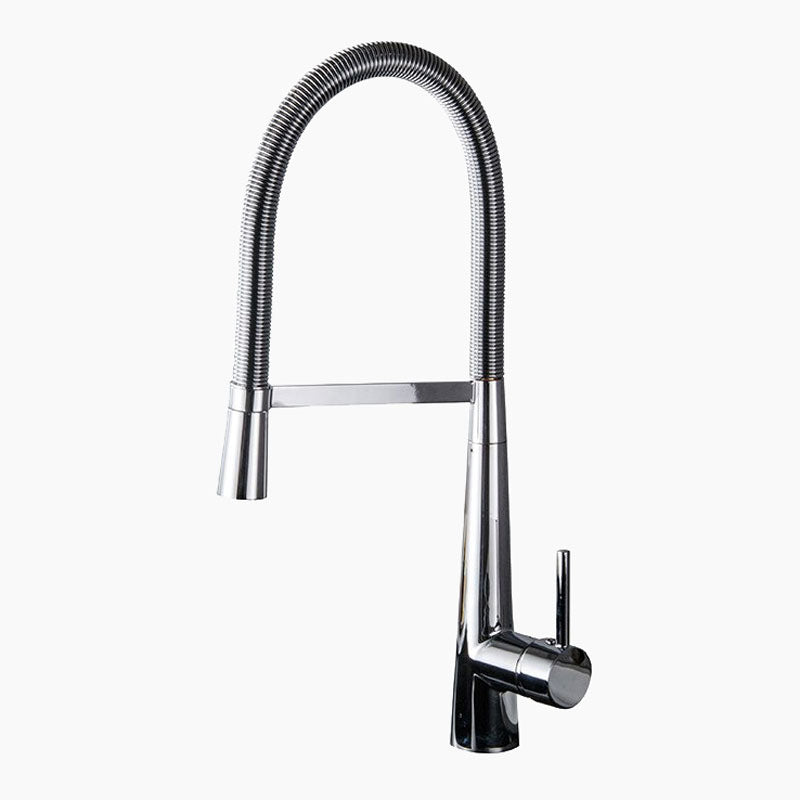 Modern Chrome Spring Coil Kitchen Faucet