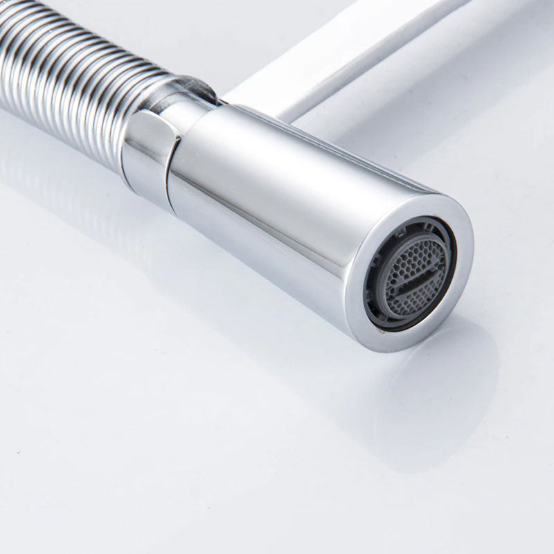 Modern Chrome Spring Coil Kitchen Faucet