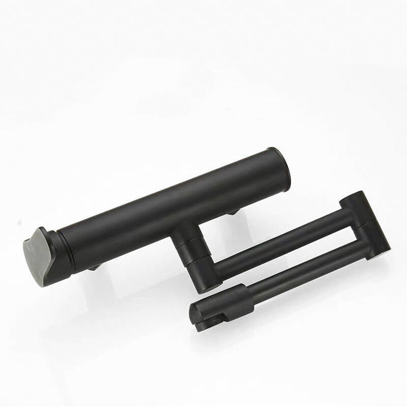 Modern Matte Black Wall Mounted Folding Pot Filler Faucet