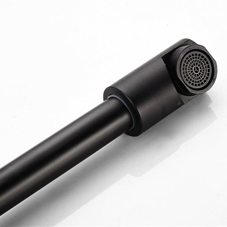 Modern Matte Black Wall Mounted Folding Pot Filler Faucet