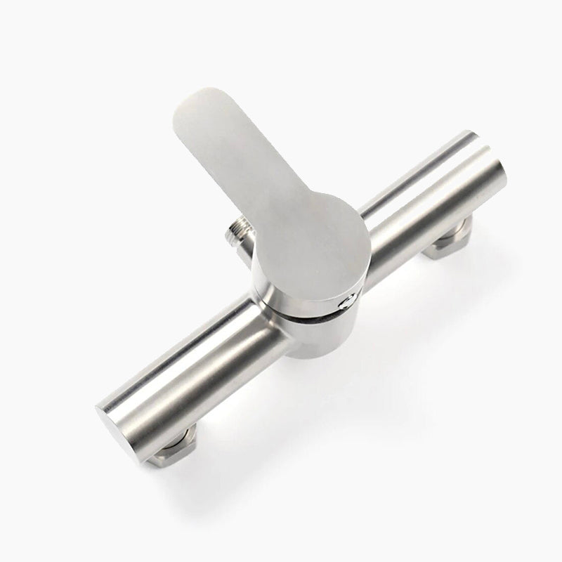 Brushed Nickel Single Lever Wall Mounted Shower Faucet
