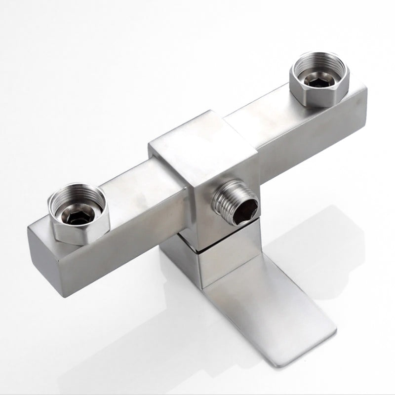 Modern Square Brushed Nickel Shower Mixer