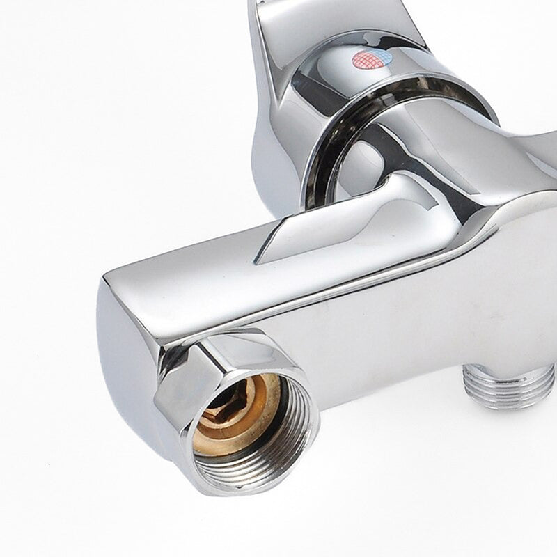 Rectangular Body Chrome Single Lever Shower Mixer