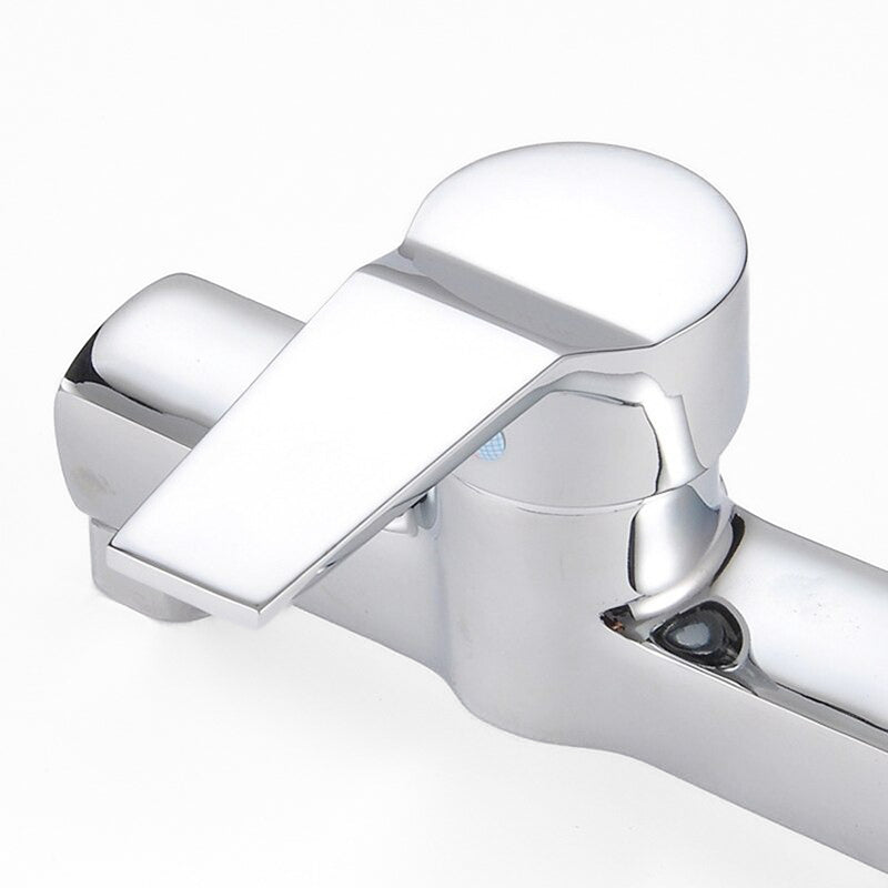 Rectangular Body Chrome Single Lever Shower Mixer