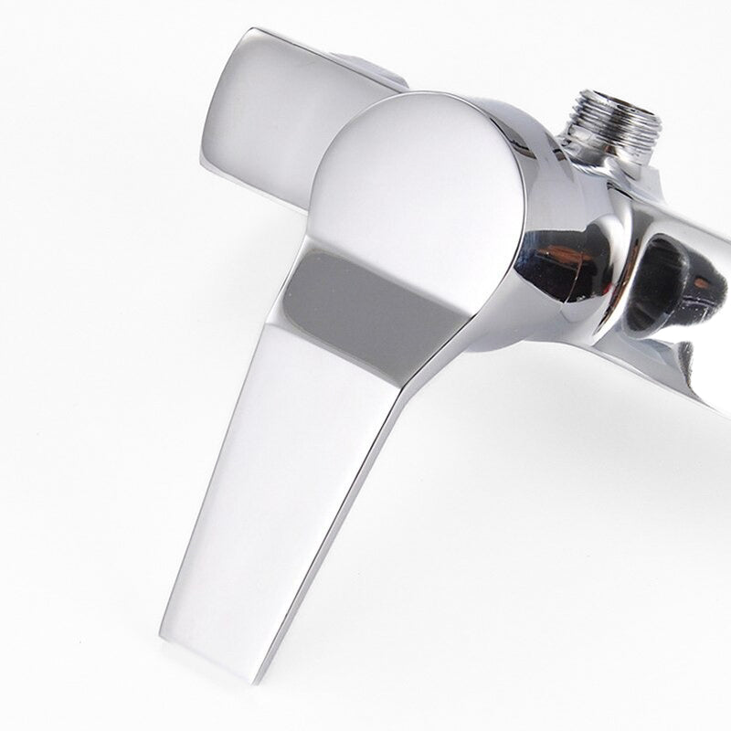 Rectangular Body Chrome Single Lever Shower Mixer