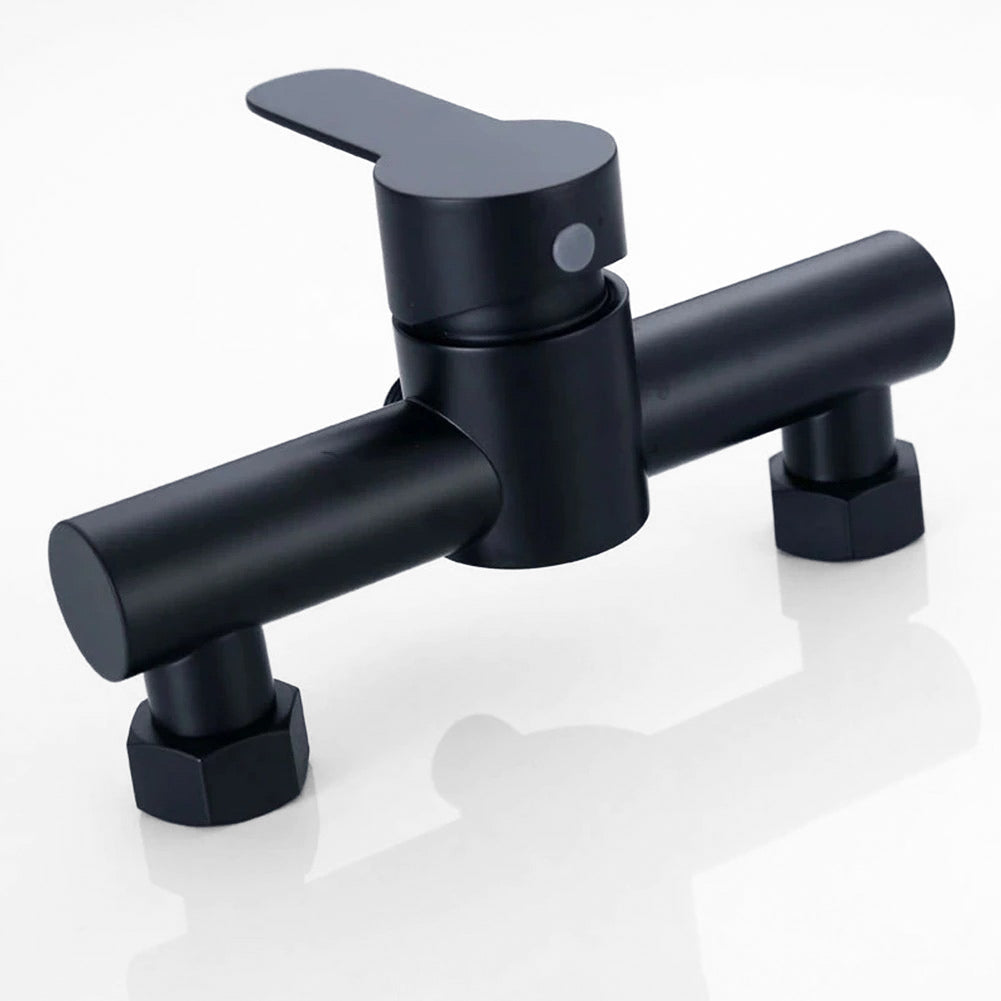 Modern Matte Black Single Lever Shower Faucet