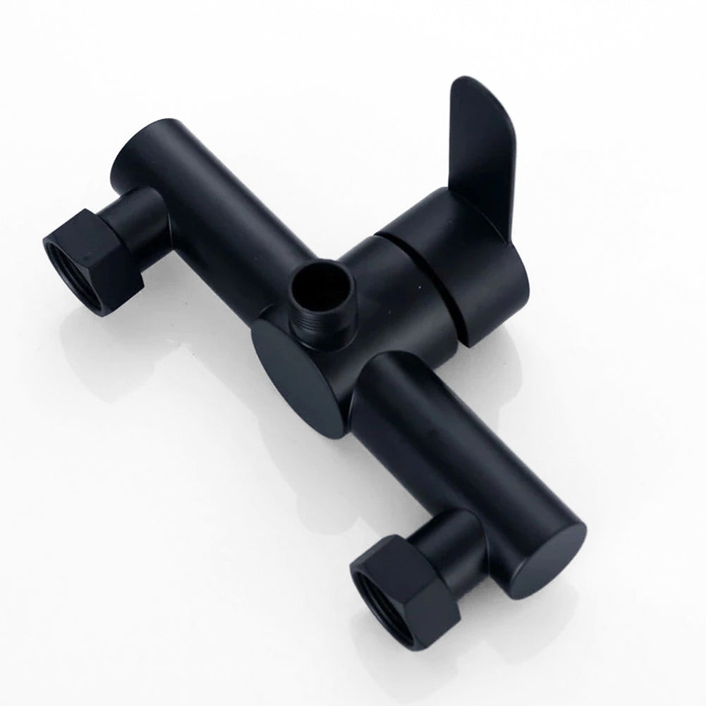 Modern Matte Black Single Lever Shower Faucet
