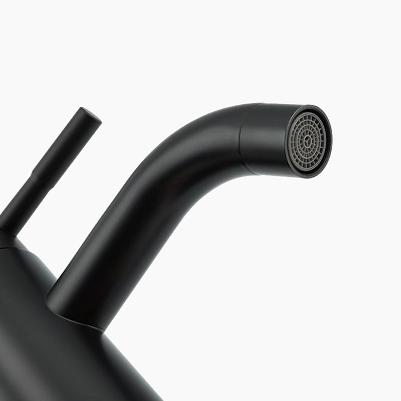 Modern Matte Black Single Lever Basin Faucet