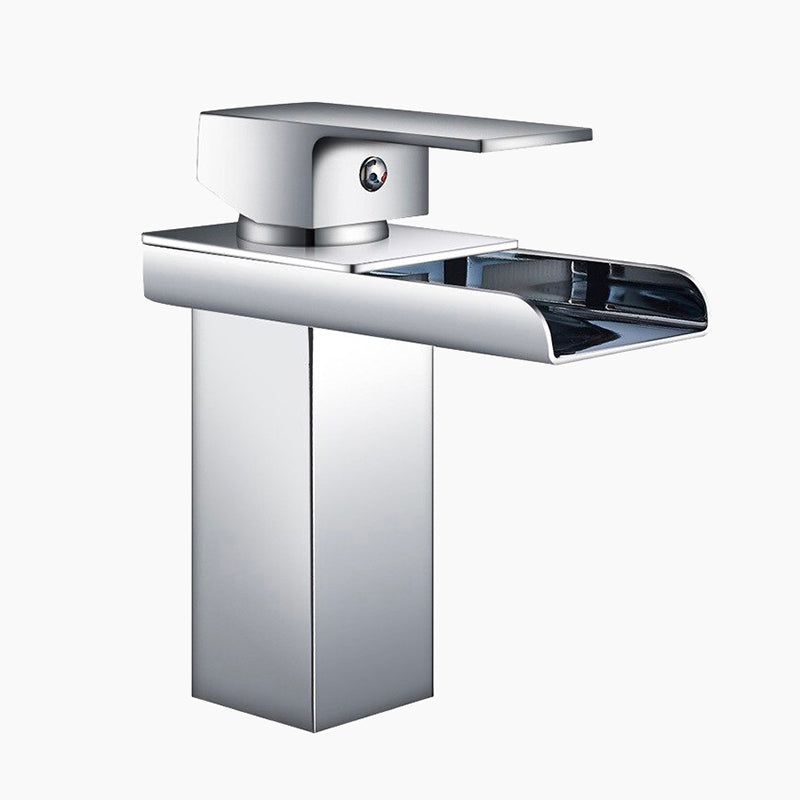 Modern Chrome Waterfall Basin Faucet