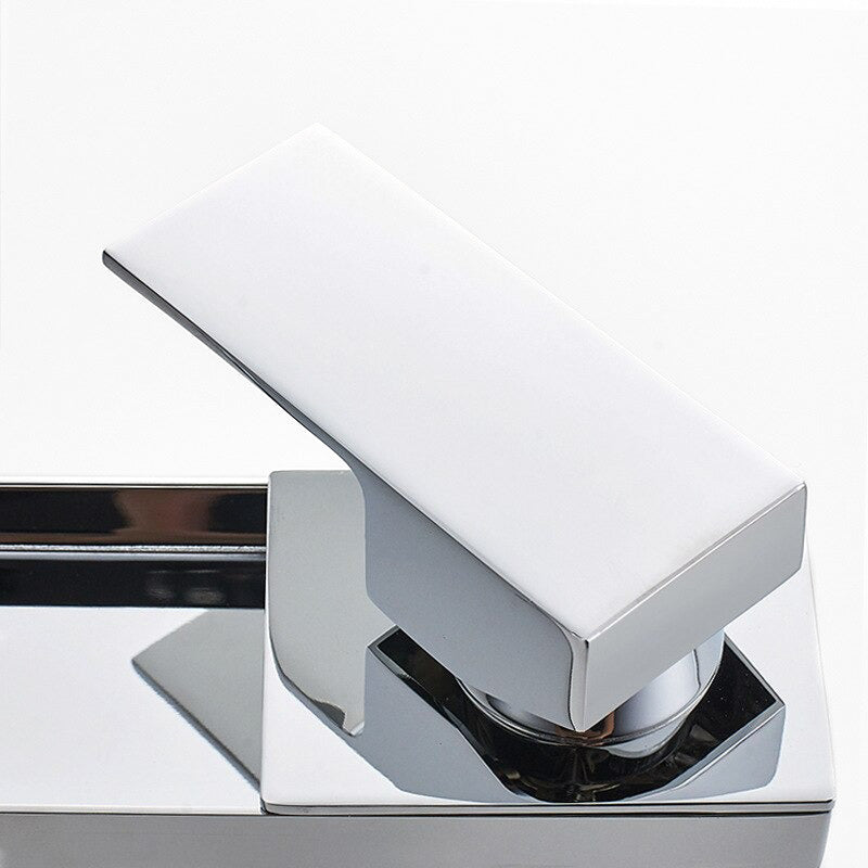 Modern Chrome Waterfall Basin Faucet