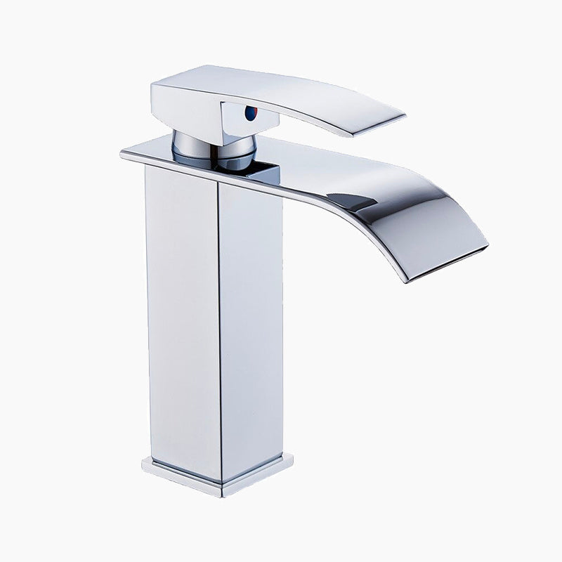 Modern Chrome Waterfall Basin Faucet