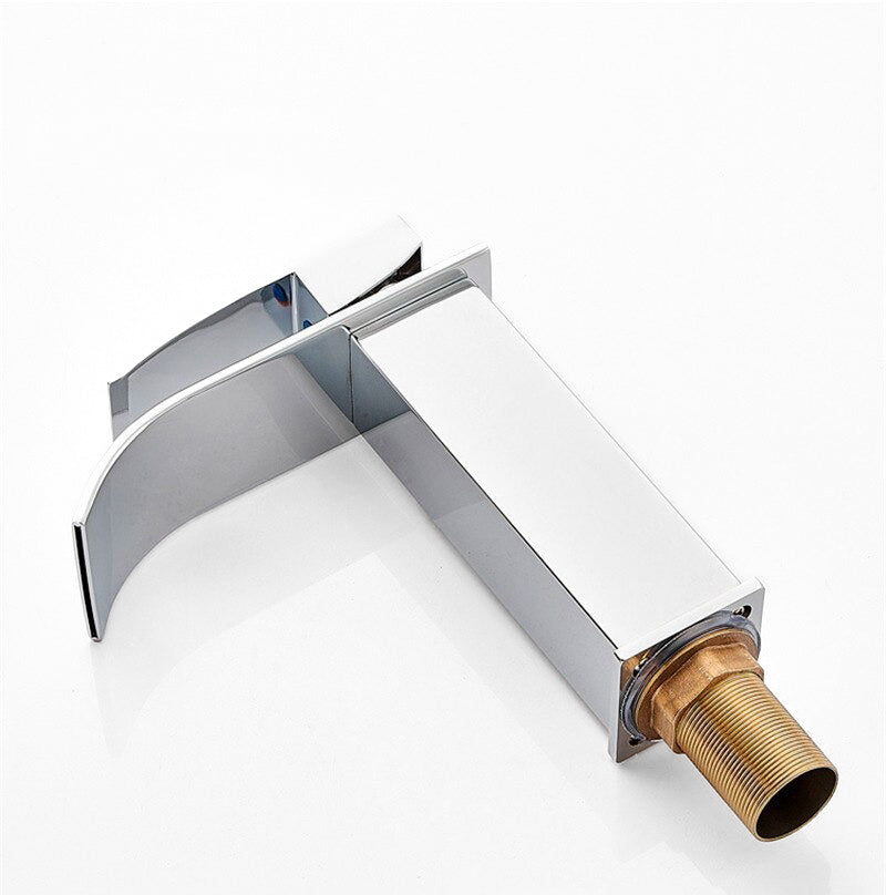 Modern Chrome Waterfall Basin Faucet