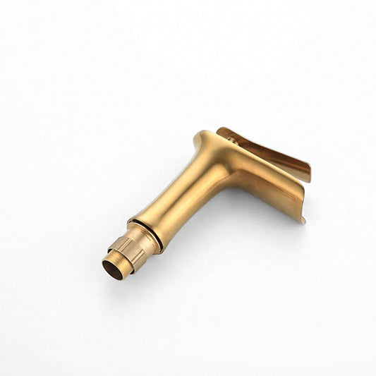 Brushed Gold Waterfall Basin Faucet